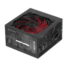 Mars Gaming MPIII750 Fuente de Alimentación 750W ATX 85 Plus, Ventilador 120mm AI-RPM Silencioso (14 dB), Cables Planos, 5 Años Garantía, 2x PCIe 6+2, 6 SATA, Certificaciones